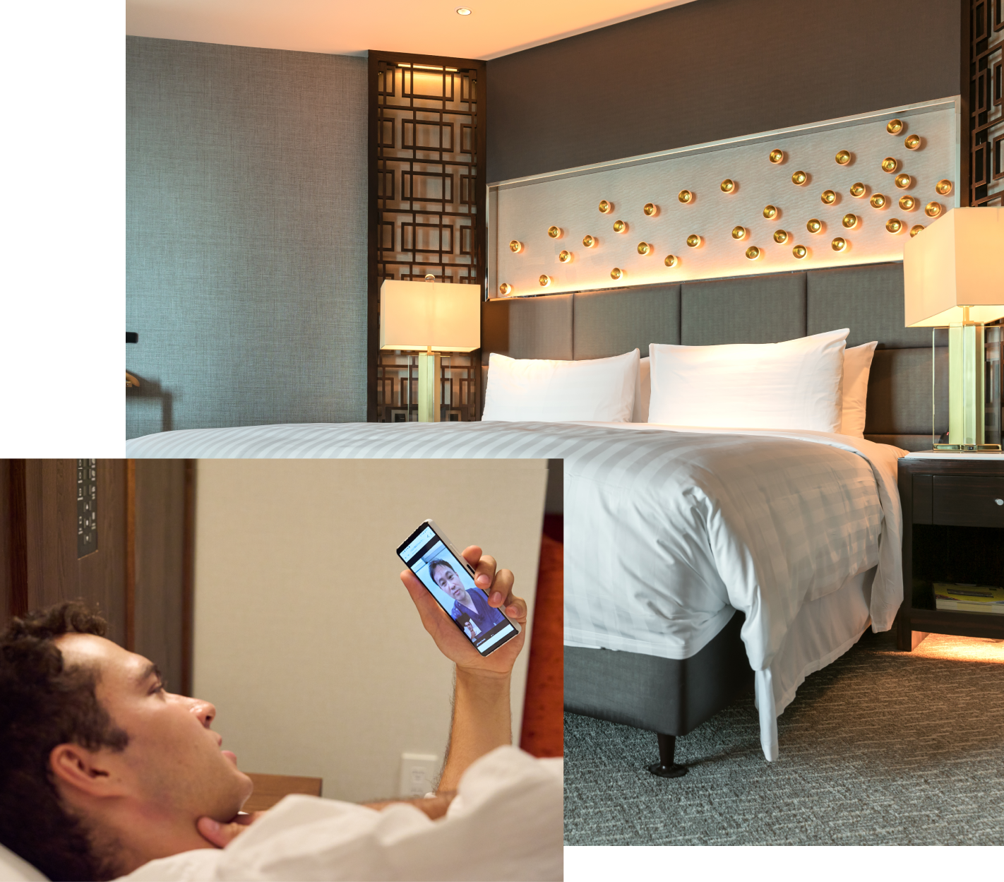 ホテルでオンライン診療